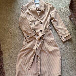 bagatelle Tan Pinstripe Coat